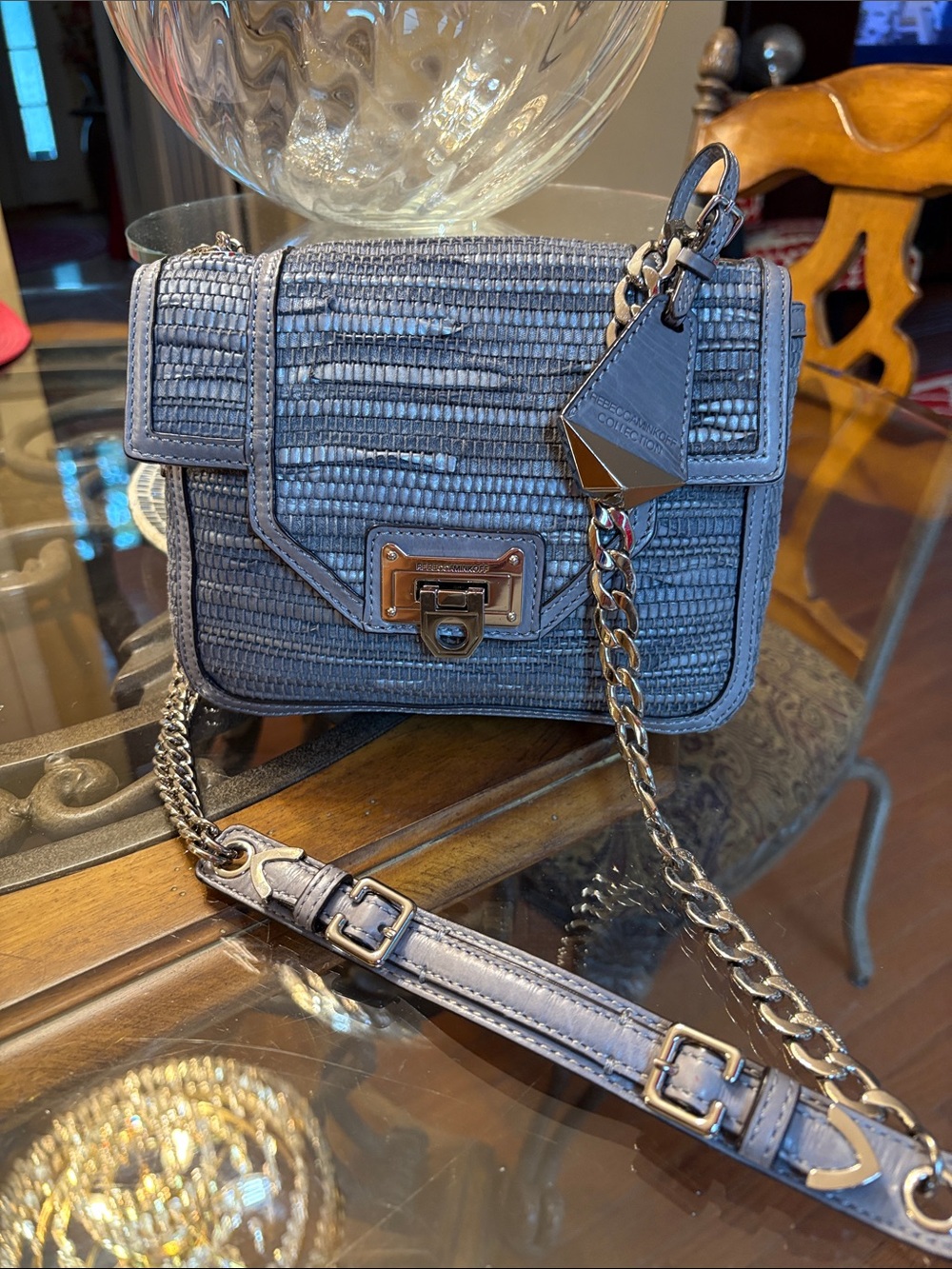 Rebecca Minkoff / Textured Crossbody multi tonal GRAY